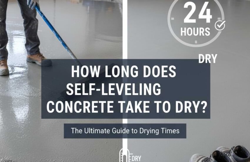 how long does self leveling concrete take to dry