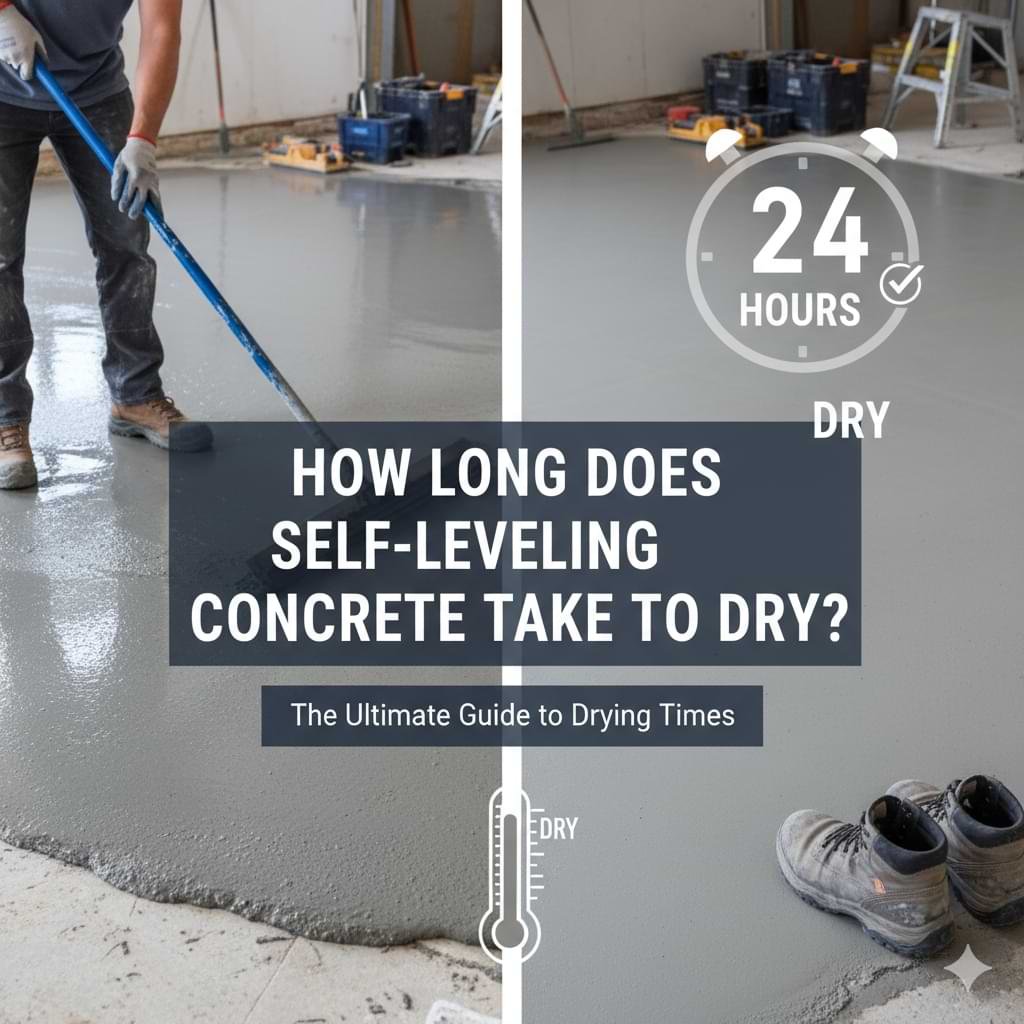 how long does self leveling concrete take to dry