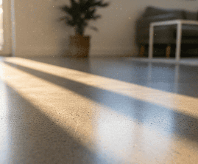 polished concrete floor