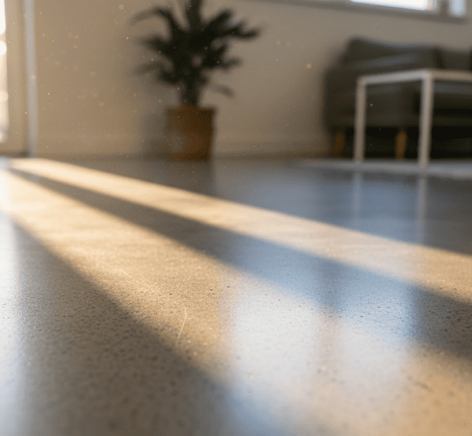 polished concrete floor