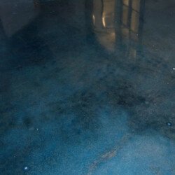 stained polished concrete flooring