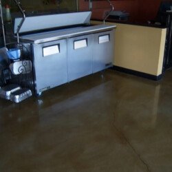 stained polished concrete flooring