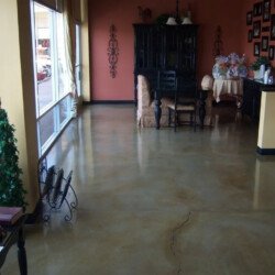 stained polished concrete flooring