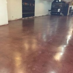 stained polished concrete flooring