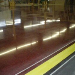 stained polished concrete flooring
