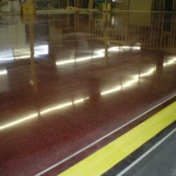 stained polished concrete flooring
