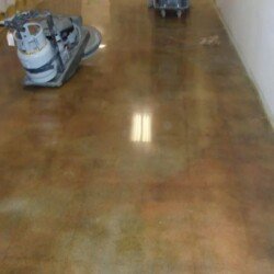 stained polished concrete flooring