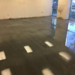 stained polished concrete flooring