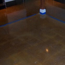 stained polished concrete flooring