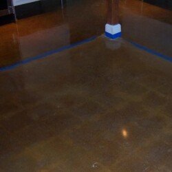 stained polished concrete flooring