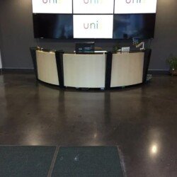 stained polished concrete flooring