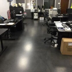 stained polished concrete flooring